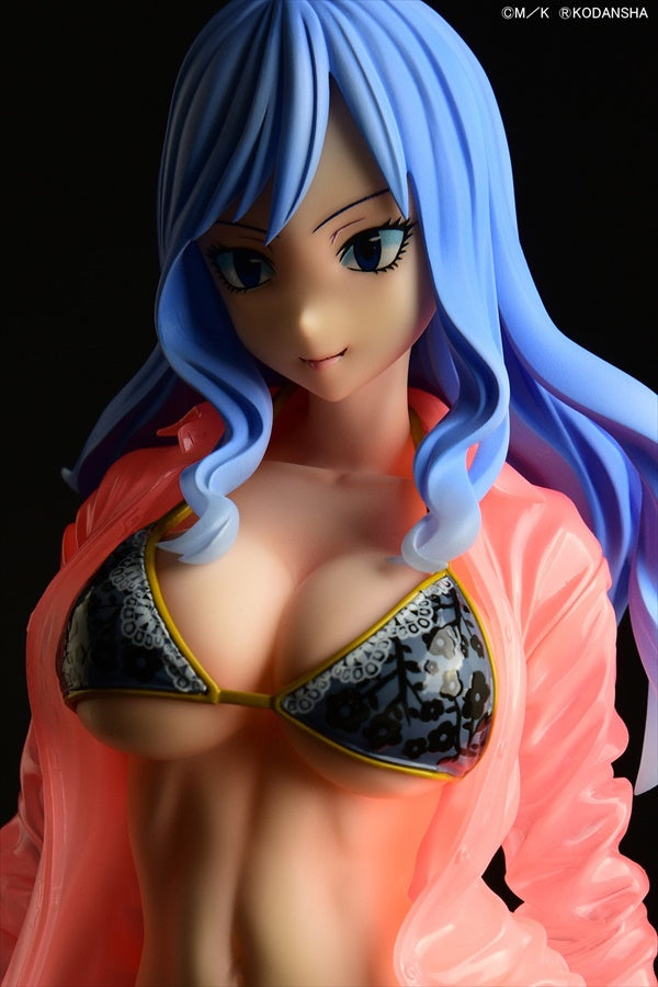 Fairy Tail - Juvia Lockser Gravure Style Black Red blue Bikini!! Wet See-through Shirt SP