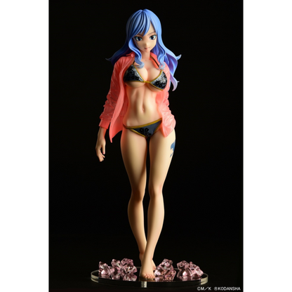 Fairy Tail - Juvia Lockser Gravure Style Black Red blue Bikini!! Wet See-through Shirt SP