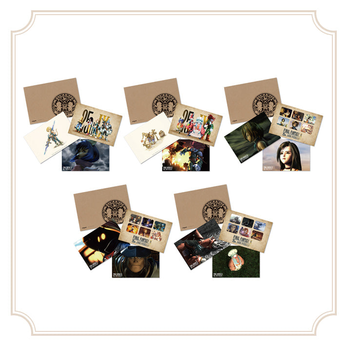Final Fantasy IX 25th Anniversary Kuji - E Prize Postcard Set Complete Set of 5 Types