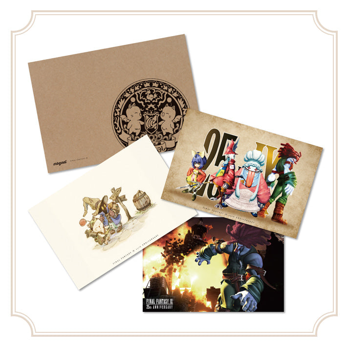 Final Fantasy IX 25th Anniversary Kuji - E Prize Postcard Set Complete Set of 5 Types