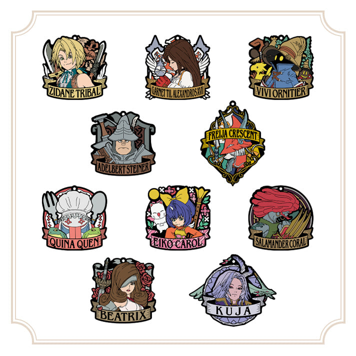 Final Fantasy IX 25th Anniversary Kuji - F Prize Rubber Keychains Complete Set of 10 Types