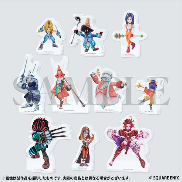 Final Fantasy IX 25th Anniversary The Exhibition - Mini Acrylic Figure Collection Complete Set of 10 Types [Pre-Order May 2026]