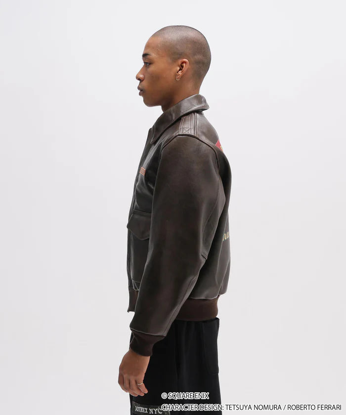 Final Fantasy VII Remake x Avirex Fashion Collection - A-2 AERITH Leather Jacket