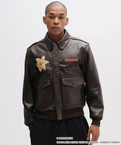 Final Fantasy VII Remake x Avirex Fashion Collection - A-2 AERITH Leather Jacket