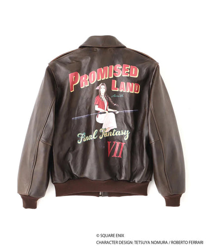 Final Fantasy VII Remake x Avirex Fashion Collection - A-2 AERITH Leather Jacket