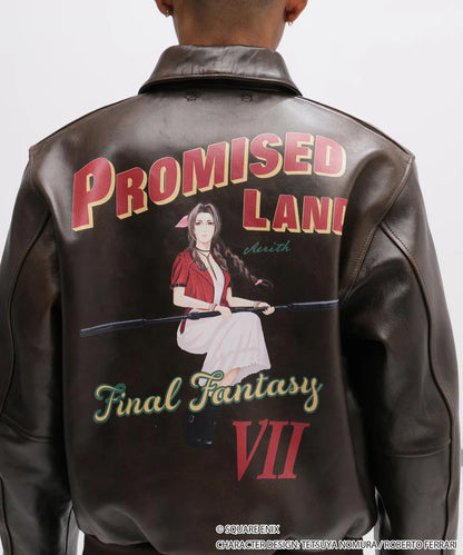 Final Fantasy VII Remake x Avirex Fashion Collection - A-2 AERITH Leather Jacket
