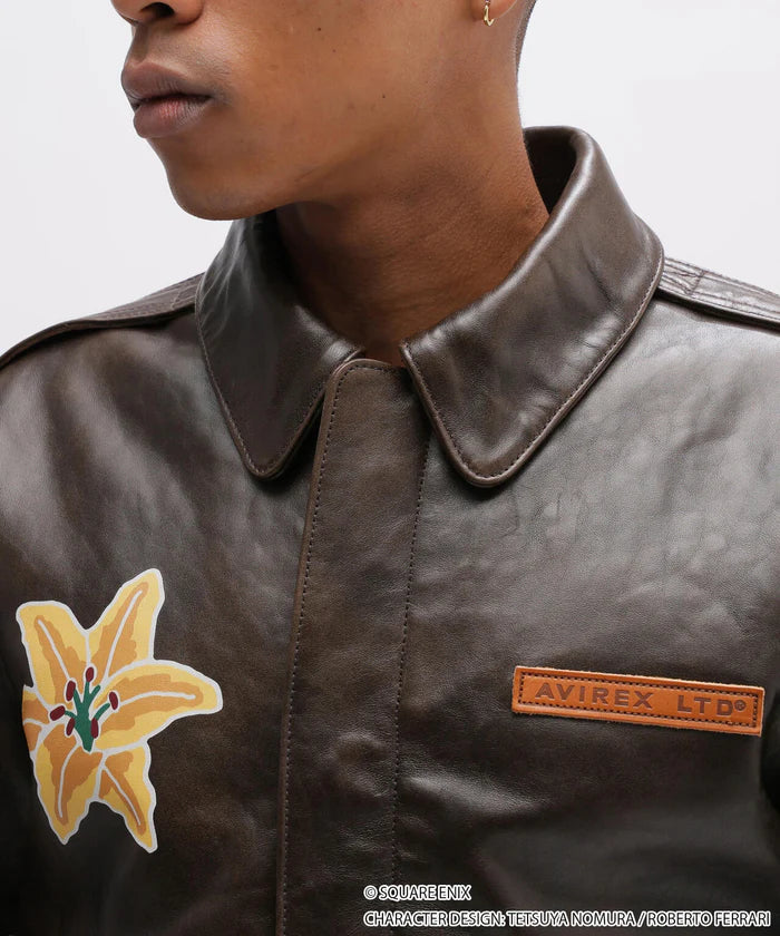 Final Fantasy VII Remake x Avirex Fashion Collection - A-2 AERITH Leather Jacket