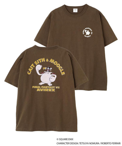 Final Fantasy VII Remake x Avirex Fashion Collection - Crew Neck T-Shirt Cait Sith & Moogle (2 Types)