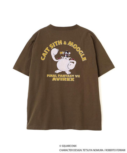 Final Fantasy VII Remake x Avirex Fashion Collection - Crew Neck T-Shirt Cait Sith & Moogle (2 Types)