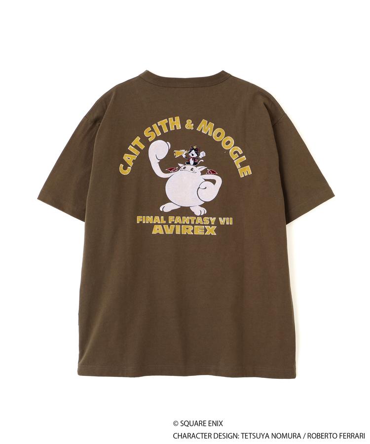 Final Fantasy VII Remake x Avirex Fashion Collection - Crew Neck T-Shirt Cait Sith & Moogle (2 Types)