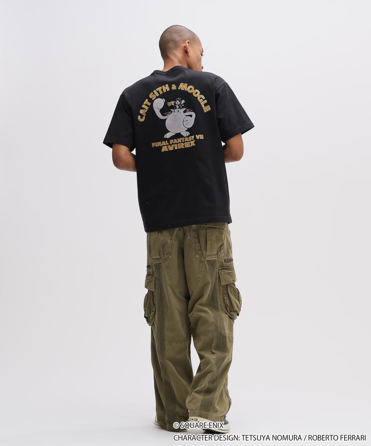 Final Fantasy VII Remake x Avirex Fashion Collection - Crew Neck T-Shirt Cait Sith & Moogle (2 Types)