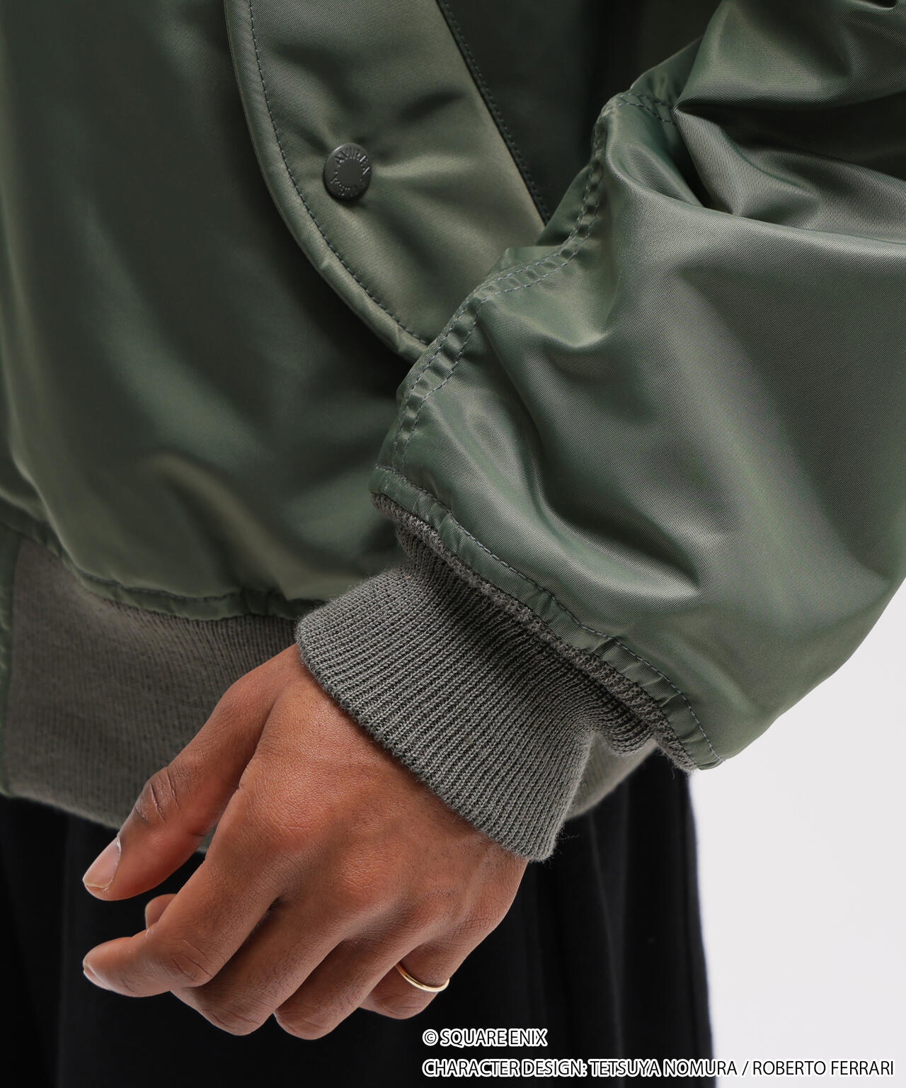 Final Fantasy VII Remake x Avirex Fashion Collection - MA-1 Chocobo Green Jacket