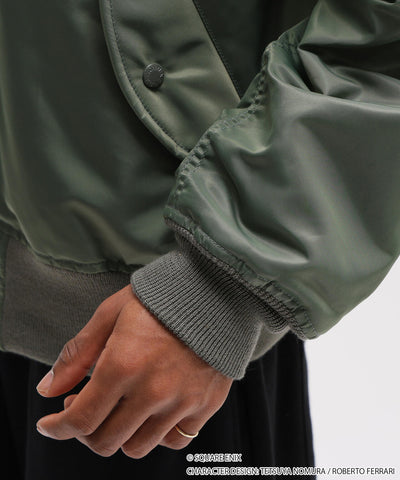 Final Fantasy VII Remake x Avirex Fashion Collection - MA-1 Chocobo Green Jacket