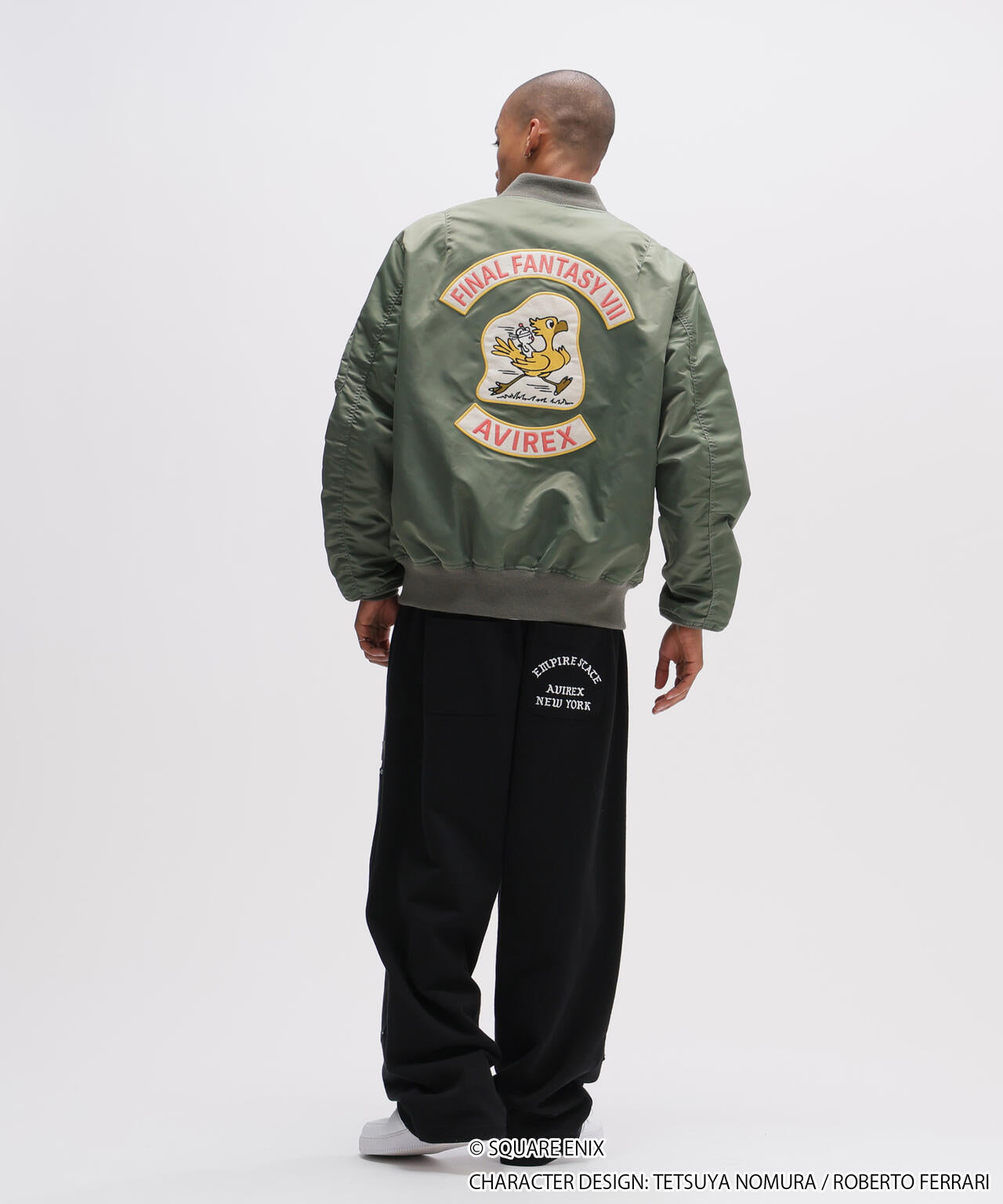 Final Fantasy VII Remake x Avirex Fashion Collection - MA-1 Chocobo Green Jacket