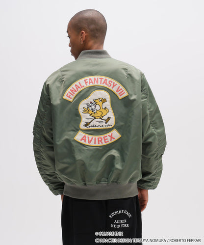 Final Fantasy VII Remake x Avirex Fashion Collection - MA-1 Chocobo Green Jacket