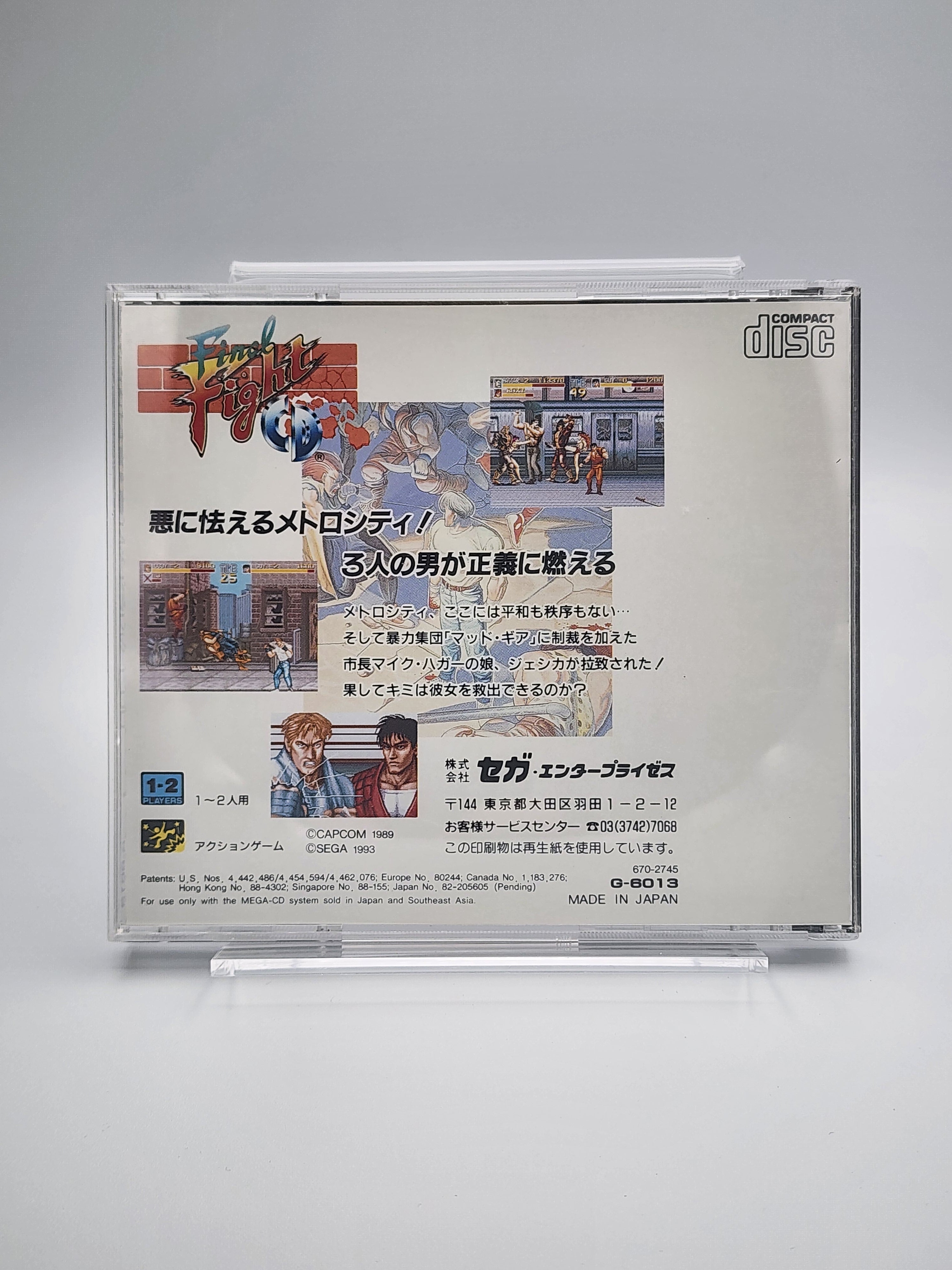 ☆FIGHT DO 66☆DVD&CD2枚組セット USED JAPAN] Final Fight CD Mega CD – JumpIchiban