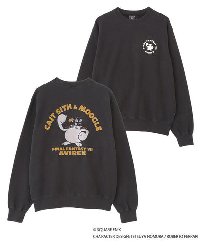Final Fantasy VII Remake x Avirex Fashion Collection - Crew Neck Sweatshirt Cait Sith & Moogle (2 Types)