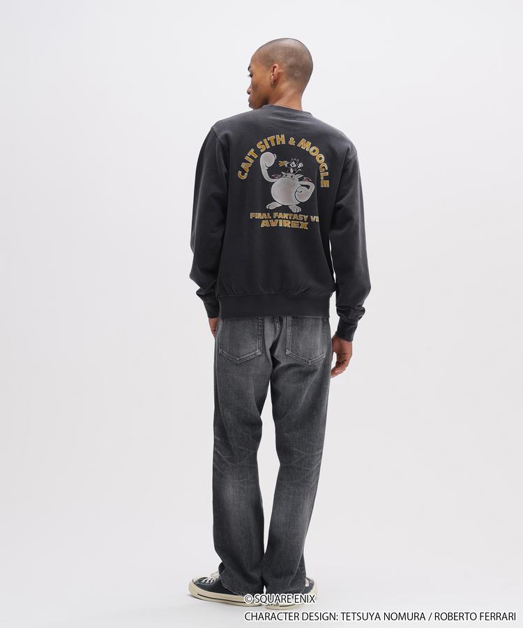 Final Fantasy VII Remake x Avirex Fashion Collection - Crew Neck Sweatshirt Cait Sith & Moogle (2 Types)