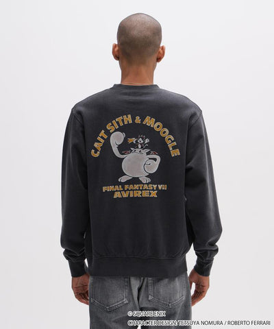 Final Fantasy VII Remake x Avirex Fashion Collection - Crew Neck Sweatshirt Cait Sith & Moogle (2 Types)