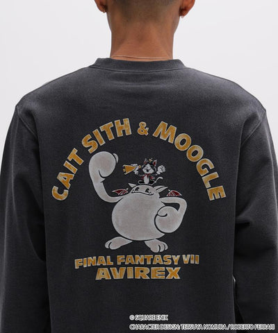 Final Fantasy VII Remake x Avirex Fashion Collection - Crew Neck Sweatshirt Cait Sith & Moogle (2 Types)