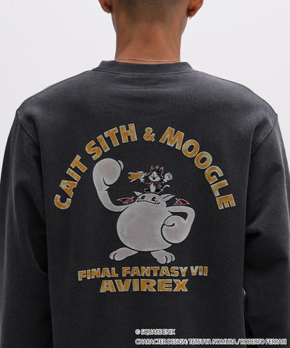 Final Fantasy VII Remake x Avirex Fashion Collection - Crew Neck Sweatshirt Cait Sith & Moogle (2 Types)