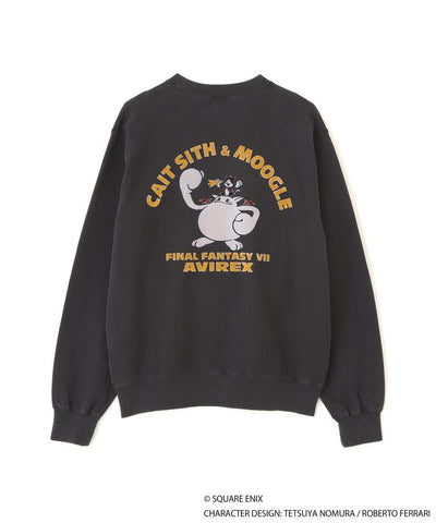 Final Fantasy VII Remake x Avirex Fashion Collection - Crew Neck Sweatshirt Cait Sith & Moogle (2 Types)