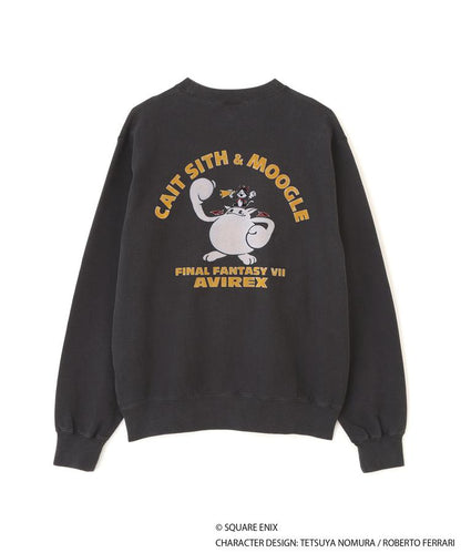 Final Fantasy VII Remake x Avirex Fashion Collection - Crew Neck Sweatshirt Cait Sith & Moogle (2 Types)