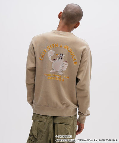 Final Fantasy VII Remake x Avirex Fashion Collection - Crew Neck Sweatshirt Cait Sith & Moogle (2 Types)