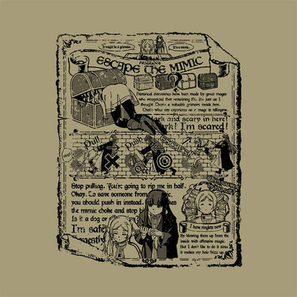 Frieren : Beyond Journey's End - Frieren & Fern Mimic Escape T-Shirt [Pre-Order May 2026]
