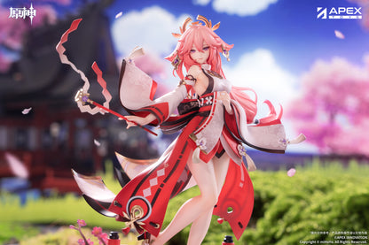 GENSHIN IMPACT FIGURE - YAE MIKO UKIYOE HYAKUSHOU VERSION