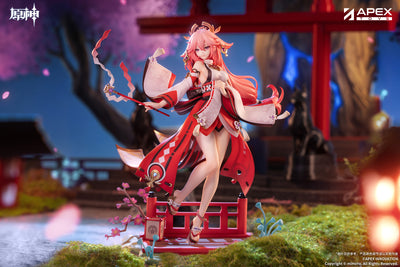 Genshin Impact Figure - Yae Miko Ukiyoe Hyakushou Version