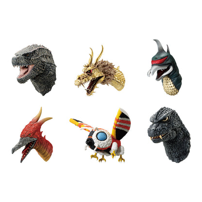 GODZILLA x KONG ICHIBAN KUJI - THE NEW EMPIRE - F PRIZE - Monster Head Magnet Complete Set 6 Pcs