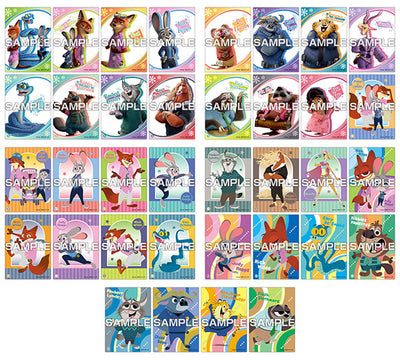 Zootopia 2 Clear Card Collection Gum - full card design lineup