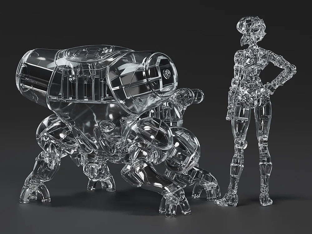 Ghost In The Shell PLAMAX Minimum Factory - Motoko Kusanagi with Fuchikoma Optical Camouflage Ver. UNPAINTED [Kit] [Pre-Order Oct 2026]