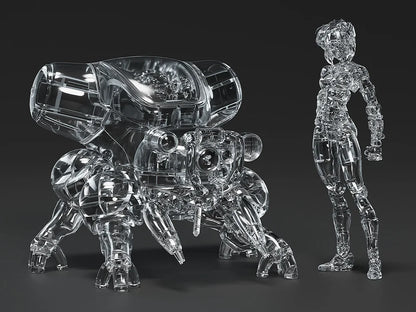 Ghost In The Shell PLAMAX Minimum Factory - Motoko Kusanagi with Fuchikoma Optical Camouflage Ver. UNPAINTED [Kit] [Pre-Order Oct 2026]