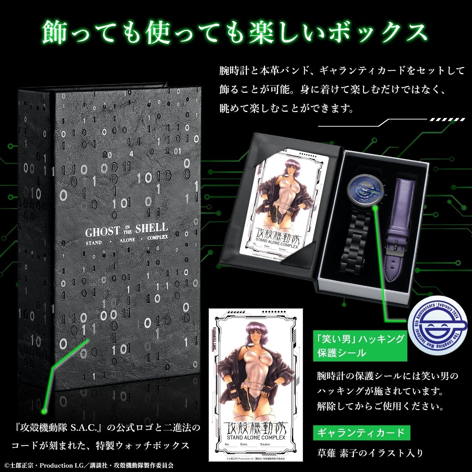 Ghost In The Shell: Stand Alone Complex - SAC Chronograph Watch Motoko Kusanagi Model