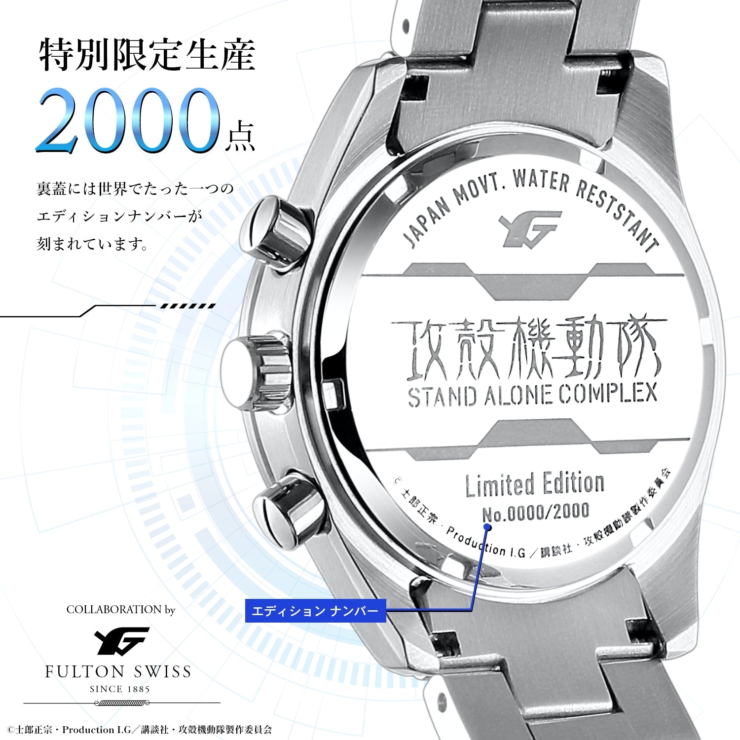 Ghost In The Shell: Stand Alone Complex - SAC Chronograph Watch Tachikoma Model
