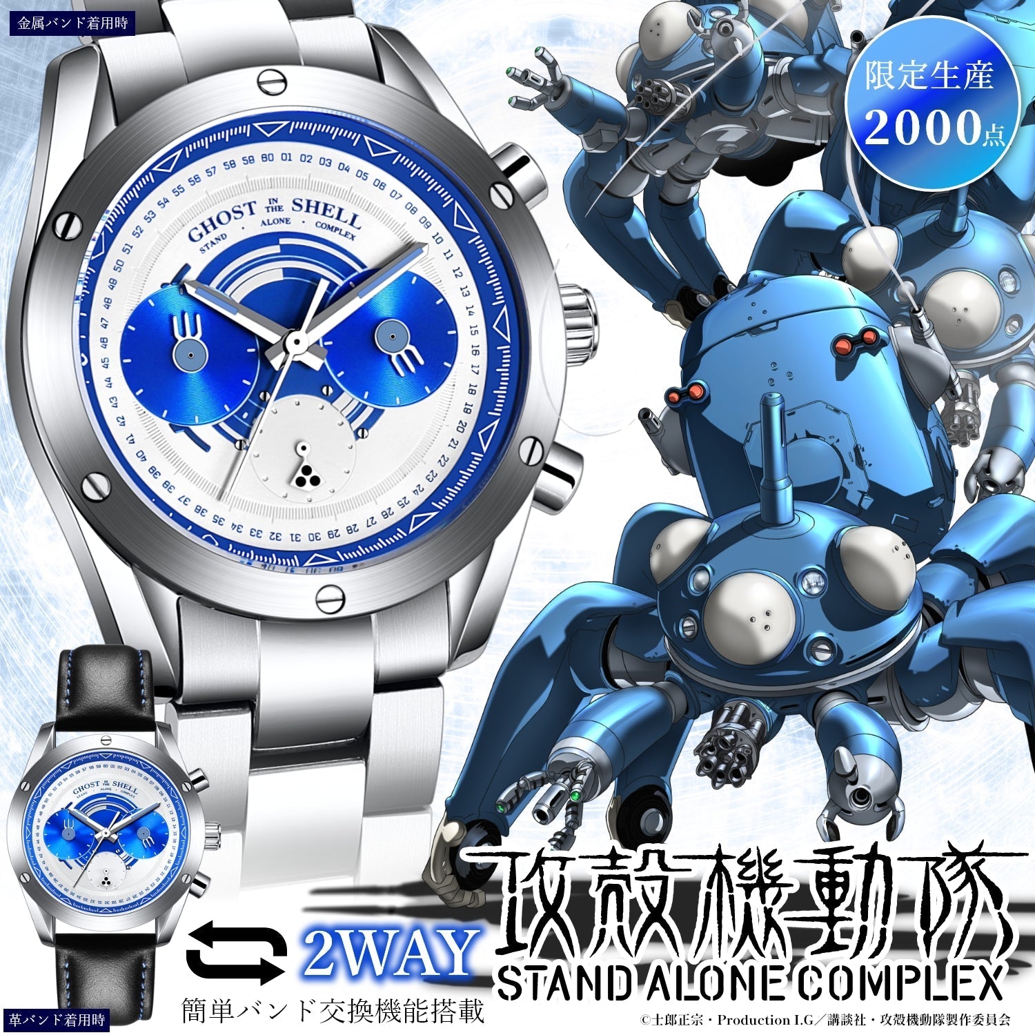Ghost In The Shell: Stand Alone Complex - SAC Chronograph Watch Tachikoma Model