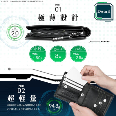 Ghost In The Shell: Stand Alone Complex - SAC Italian Leather Bi-fold Wallet