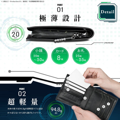Ghost In The Shell: Stand Alone Complex - SAC Italian Leather Bi-fold Wallet