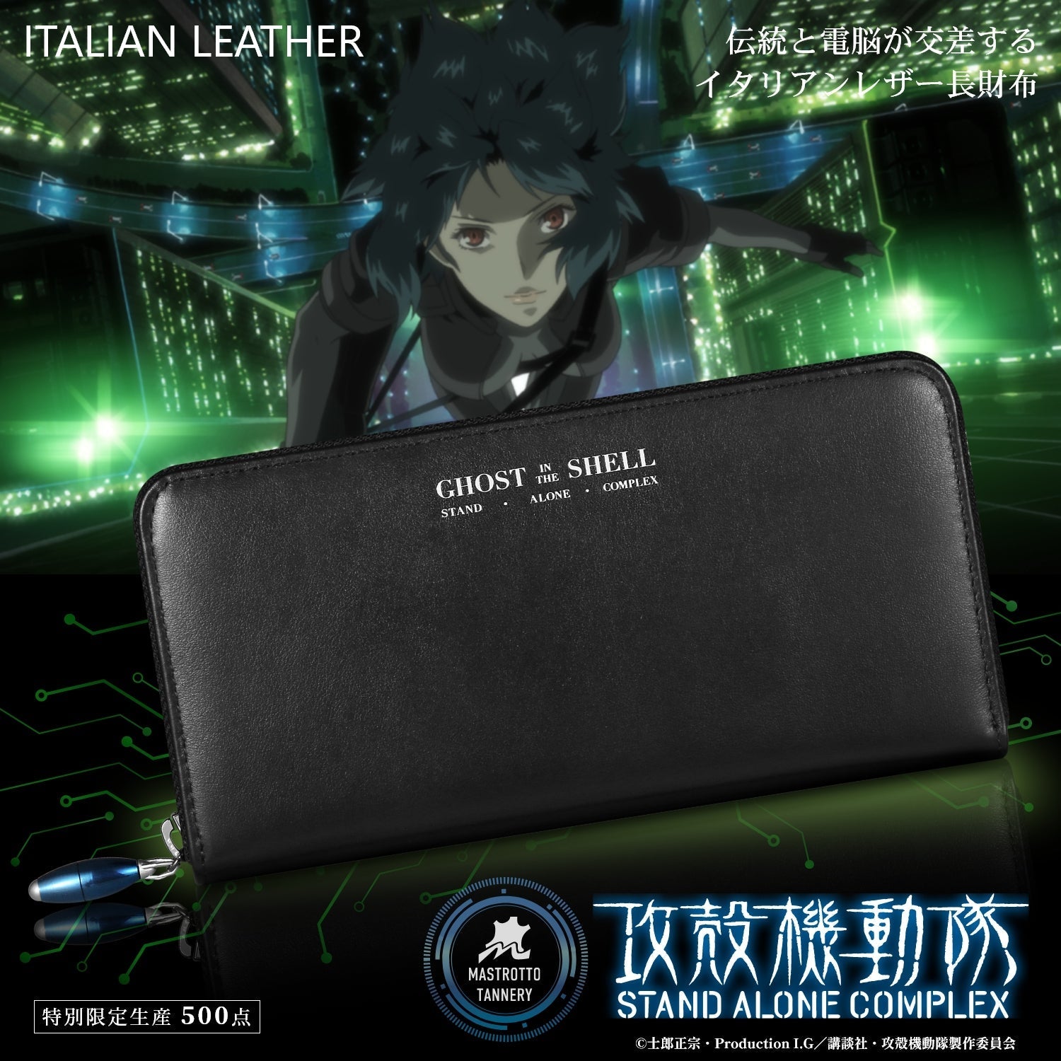 Ghost In The Shell: Stand Alone Complex - SAC Italian Leather Long Wallet