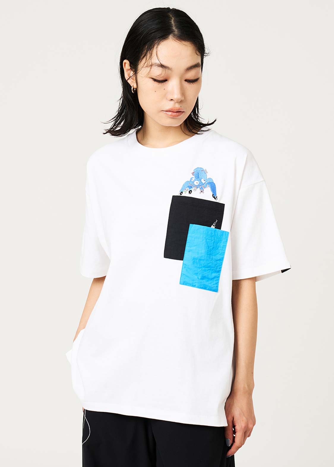 Ghost in the Shell X Graniph Fashion Collection - Goodbye Mr. Batou Big Silhouette T-Shirt