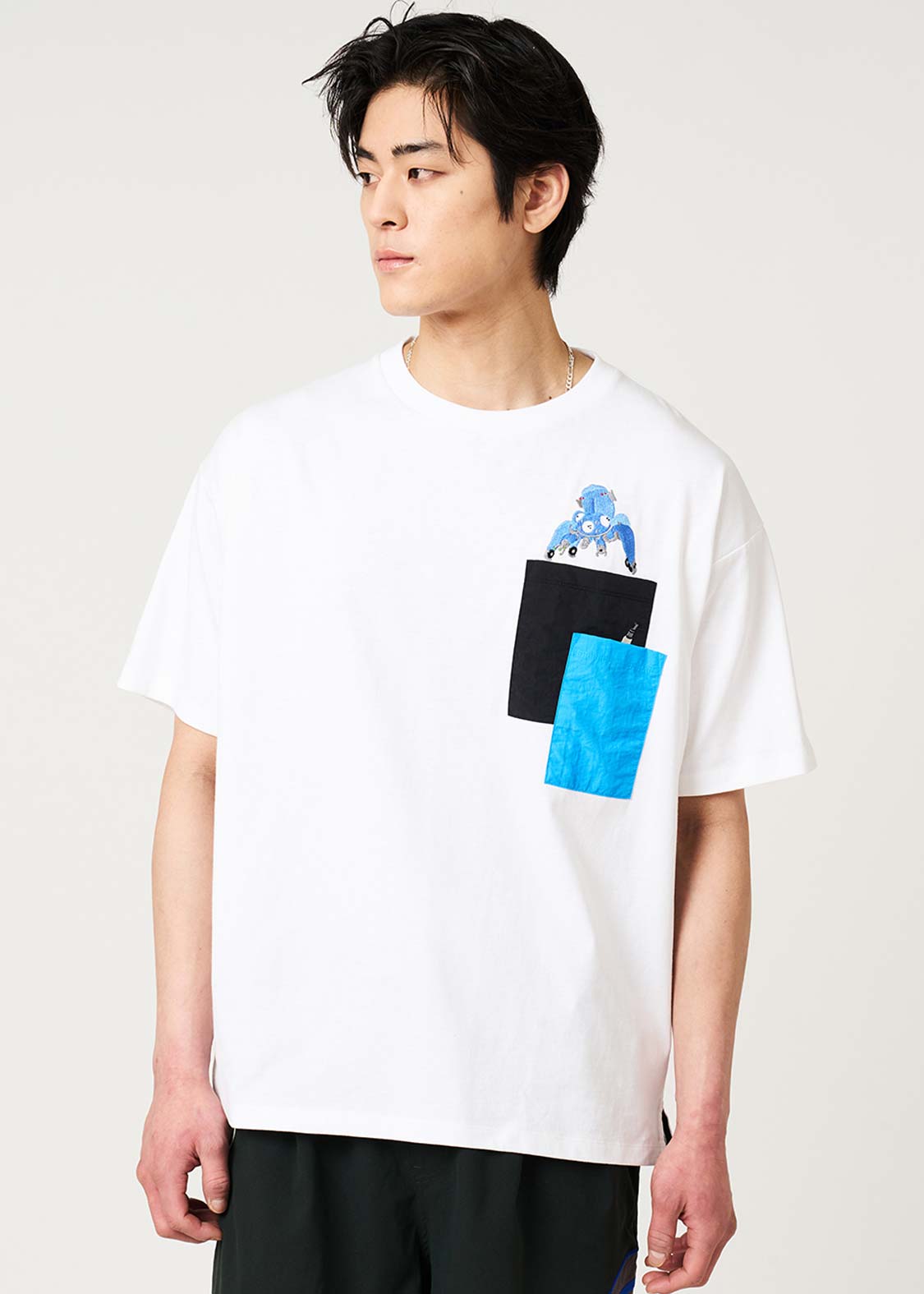 Ghost in the Shell X Graniph Fashion Collection - Goodbye Mr. Batou Big Silhouette T-Shirt