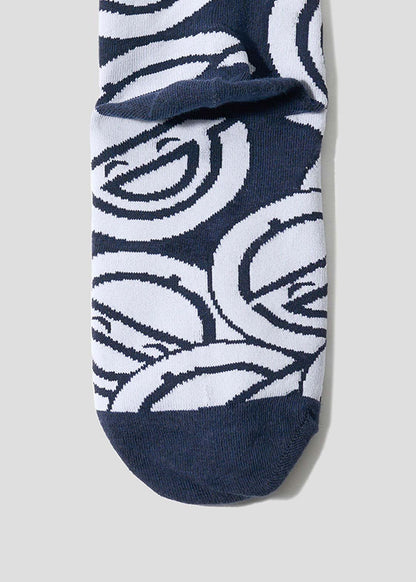 Ghost in the Shell X Graniph Fashion Collection - The Laughing Man Pattern Mid-Calf Socks