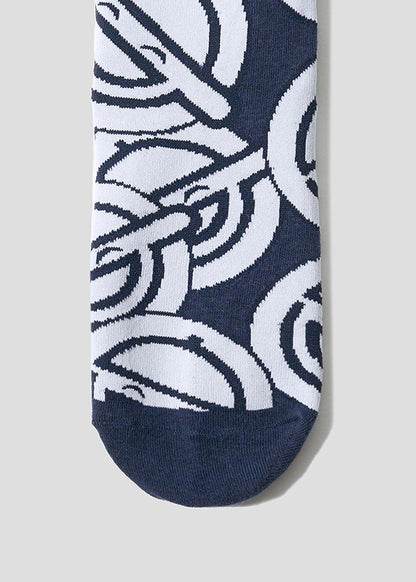 Ghost in the Shell X Graniph Fashion Collection - The Laughing Man Pattern Mid-Calf Socks