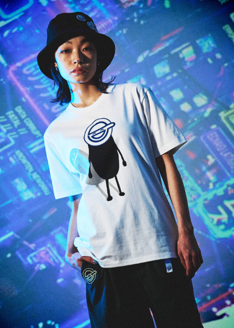 Ghost in the Shell X Graniph Fashion Collection - The Laughing Man Shadow T-shirt [Pre-Order June 24, 2026]
