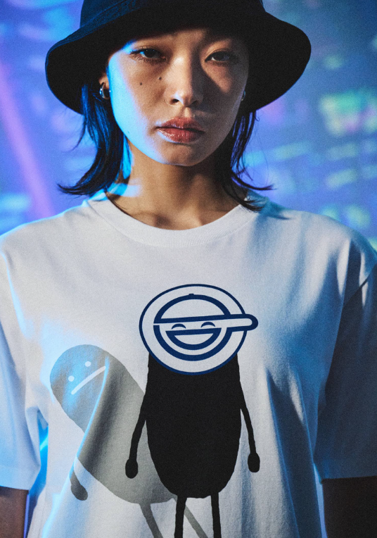 Ghost in the Shell X Graniph Fashion Collection - The Laughing Man Shadow T-shirt [Pre-Order June 24, 2026]