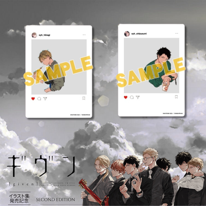 Given Illustration Collection Release Commemoration 2nd Edition - SNS Style Mogumogu Clear Card Complete Set of 2 [Pre-Order Aug 2026]
