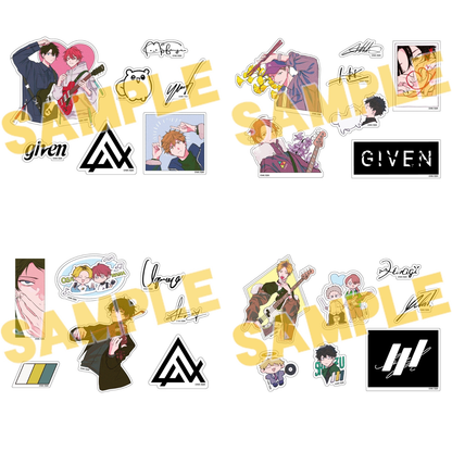 Given Illustration Collection Release Commemoration 2nd Edition - Sticker Set (4 Types) [Pre-Order Aug 2026]