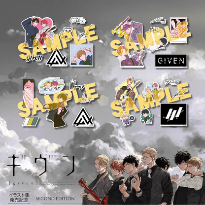 Given Illustration Collection Release Commemoration 2nd Edition - Sticker Set (4 Types) [Pre-Order Aug 2026]